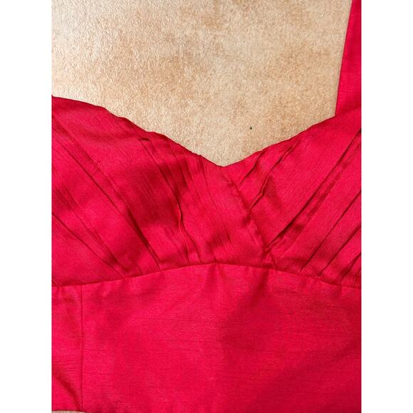 Aritzia Wilfred Rhapsody Cropped Blouse Fuschia Pink, size 4 - Picture 10 of 11